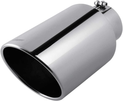 Upower 5" to 8" Diesel Exhaust Tip Universal Trucks Car Chrome 5 In Inlet 8 In Outlet Exhaust Tip 15" Long 5 x 8 x 15 Inch Diesel Tail Pipe Stainless Steel Polished Bolt/Clamp On