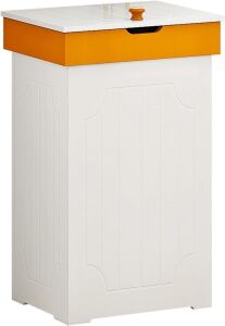 Function Home Trash Can Cabinet with Lid, 23 Gallon