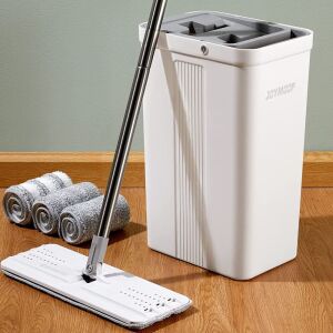 JOYMOOP Sqeeze Flat Mop & Bucket System