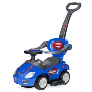 3-in-1 Kids Push Car w/ Handle and Horn 