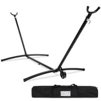 Portable Heavy-Duty Steel Hammock Stand w/ Built-In Wheel, Case - 9ft&nbsp;