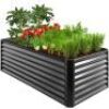 Outdoor Metal Raised Garden Bed for Vegetables, Flowers, Herbs - 6x3x2ft&nbsp;
