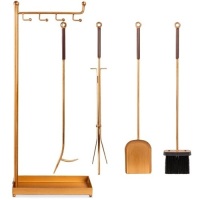 5-Piece Modern Contemporary Indoor Outdoor Fireplace Antique Tool Set&nbsp;12"(L) x 5"(W) x 30"(H)
