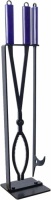 Fire Pit Tools Set with 28" Fire Poker and Log Tongs, Wrought Iron Fireplace Tools with Metal Stand and Rubber Handle,Solid Steel Firewood Log Grabber for Campfire Backyard Bonfire Indoor&Outdoor Use&nbsp;