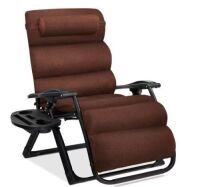 Oversized Zero Gravity Chair, Folding Outdoor Recliner w/ Removable Cushion&nbsp;
