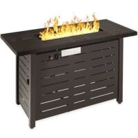 50,000 BTU Steel Propane Gas Fire Pit w/ Auto Ignition - 42in&nbsp;