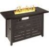 50,000 BTU Steel Propane Gas Fire Pit w/ Auto Ignition - 42in&nbsp;