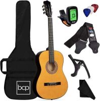 Beginner Acoustic Guitar Set w/ Case, Strap, Digital Tuner, Strings - 38in&nbsp;