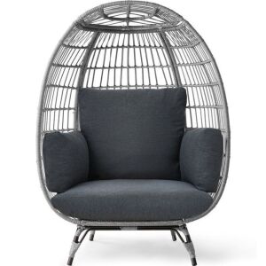 Wicker Egg Chair Oversized Indoor Outdoor Patio Lounger 