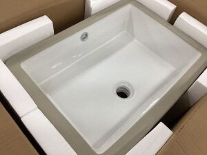 Rectangular Undermount Bathroom Sink 