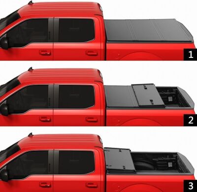 CARMOCAR Hard Tri-Fold Tonneau Cover 5FT Short Bed for Nissan Frontier 2005-2023