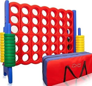 4-to-Score Giant Game Set with Storage Carry Bag, 4' Wide by 4' Tall