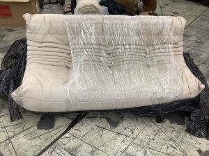 Armless Bean Bag Chair 3-Seat Togo - Needs Cleaned