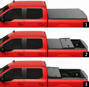 CARMOCAR Hard Tri-Fold Tonneau Cover Replacement for 2015-2022 Ford F-150 Styleside 5.5'