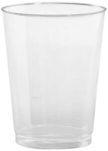 Case of Hanna K. Signature Collection Dinnerware Plastic Tumblers, 8-Ounce, 6-100 Count Packs - NEW