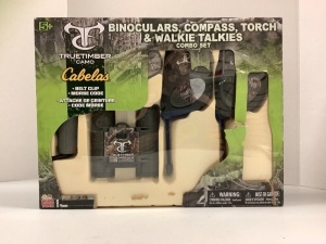 TrueTimber Binoculars, Compass, Torch and Walkie-Talkie Combo Set for Kids - E-Commerce Return