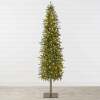 Pre-Lit Artificial Alpine Slim Pencil Christmas Tree w/ LED Lights, Stand