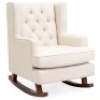 Tufted Upholstered Wingback Rocking Chair&nbsp;29"(L) x 34.5"(W) x 40"(H)