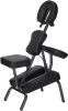 Ataraxia Deluxe Portable Folding Massage Chair with Carry Case & Strap, Charcoal Black - Appears New