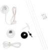 Legrand&nbsp;Wiremold In-Wall Flat Screen TV Power and Cable Concealment Grommet Kit, White - New&nbsp;