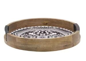 Mikasa Gourmet Basics Kensington Black 12 W x 3 H x 12 D Lazy Susan 