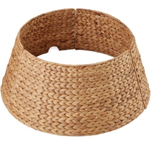 Woven Hyacinth Christmas Holiday Tree Collar - 24in 