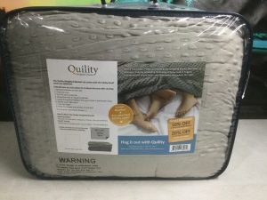 Quility 20 lb Weighted Blanket, 86" x 92" - New