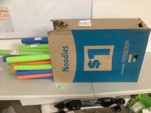 Box of misc. pool noodles