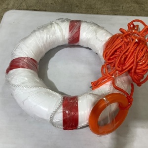 life ring buoy with rope