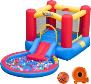 Valwix Inflatable Bounce House with Blower - Water Damaged Box 