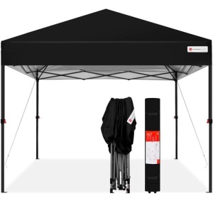 One-Person Setup Instant Pop Up Canopy w/ Wheeled Bag - 10x10ft 