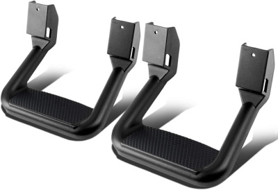 Universal Side Step for Pickups & Trucks, Aluminum, Black Coated, Set of 2 