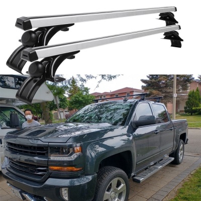 For Chevrolet Silverado 1500 2500 48" Roof Rack Cross Bars Cargo Kayak Carrier