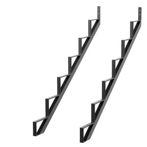 Doniks Steel Stair Step Risers, 6 Step, Set of 2 