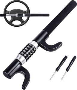 Steering Wheel Lock Anti-Theft Car Device, 5 Digit Combination