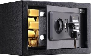 TENAMIC Safe Box 0.44 Cubic Feet Electronic Digital Security Box