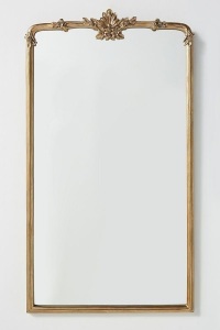 Cecilia Mirror By Anthropologie in Gold Size XL W30" X H65" small crack bottom left corner