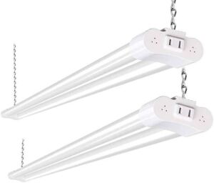 Lot of (2) 2 Pack 4FT Linkable LED Shop Light, 42W, 5000k