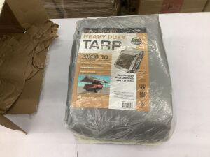 20x30 Heavy Duty Tarp 10 Mil Thick Waterproof Tear & Fade Resistant 