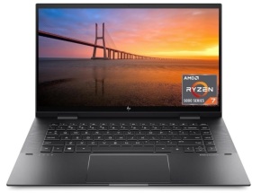 HP ENVY x360 Convertible 15-inch Laptop, AMD Ryzen 7 5825U processor, AMD Radeon Graphics, 8 GB RAM, 512 GB SSD, Windows 11 Home (15-eu1026nr, Nightfall black aluminum) $689