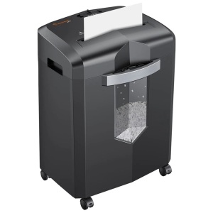 Bonsaii 12-Sheet Micro Cut Shredders for Home Office, 60 Minute P-4 Security Level Paper Shredder for CD, Credit Card, Mails, Staple, Clip, with Jam-Proof System & 4.2 Gal Pullout Bin C266-B