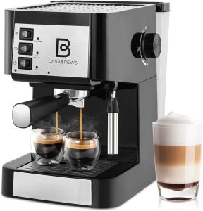 CASABREWS Espresso Machine 20 Bar with Milk Frother Steam Wand, 50 oz Water Tank