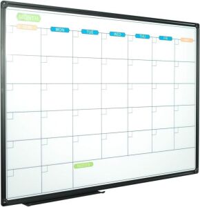 JILoffice Dry Erase Calendar Whiteboard, 36 x 24 Inch