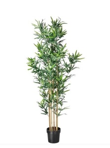 FEJKA box of 2 67" Artificial potted plant, indoor/outdoor bamboo, 9 "pot$139.98