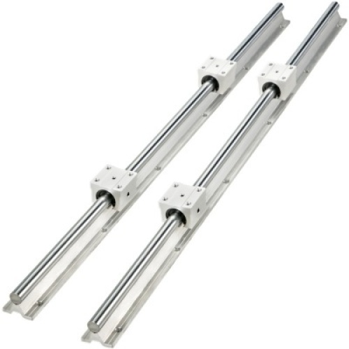VEVOR Linear Rail 2PCS SBR16-1200mm Linear Slide Rail 4PCS SBR16UU Bearing Block CNC Kit - Appears New