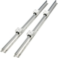 VEVOR Linear Rail 2PCS SBR16-1200mm Linear Slide Rail 4PCS SBR16UU Bearing Block CNC Kit - Appears New