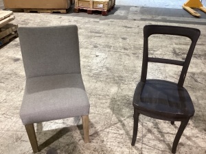 Lot of 2 chairs some cosmetic damage 