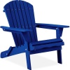 Folding Wooden Adirondack Chair, Accent Furniture w/ Natural Woodgrain   30.5"(L) x 28"(W) x 35"(H)