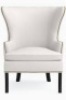 williams sonoma 6498398 wing back chair white (dirty)