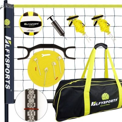 LFYSPORTS Portable Volleyball Net Set 